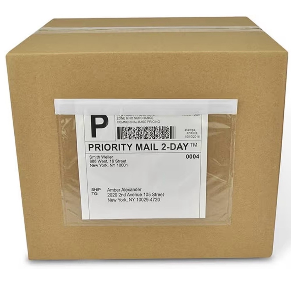 New - Clear Shipping Label Pouches/Sleeves - Picture 4 of 5